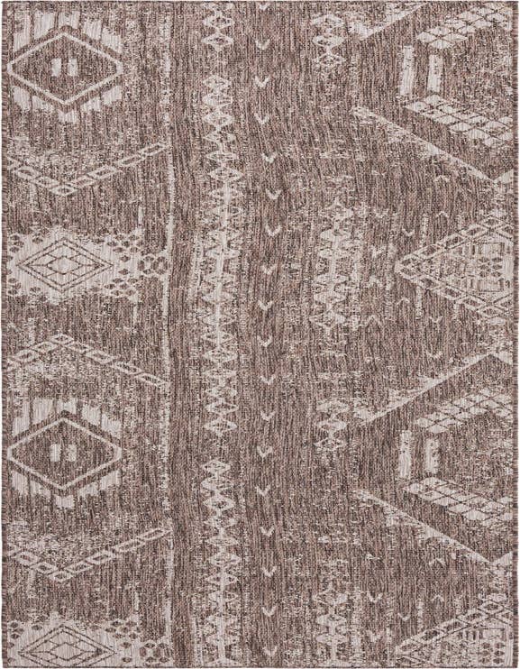 Detail image of 2' 7 x 12' Easy-Clean Bohemian Indoor / Outdoor Runner Rug