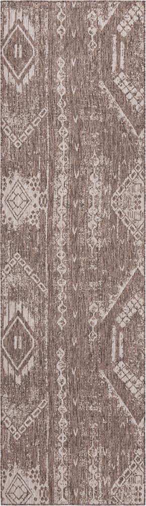 2' 7 x 12' Easy-Clean Bohemian Indoor / Outdoor Runner Rug