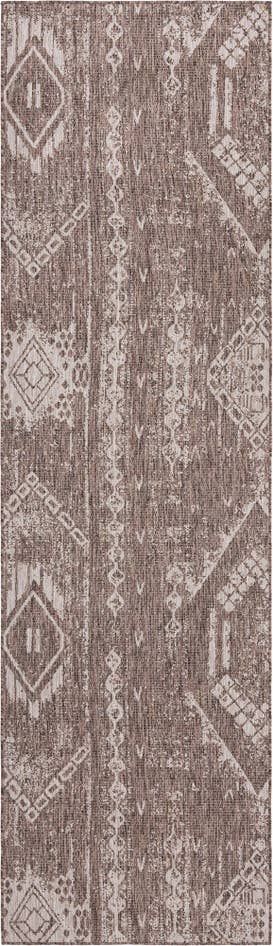 Detail image of 2' 7 x 12' Easy-Clean Bohemian Indoor / Outdoor Runner Rug