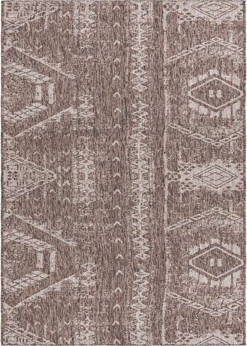 3' 3 x 14' Easy-Clean Bohemian Indoor / Outdoor Runner Rug