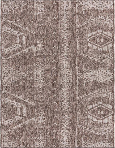 Detail image of 3' 3 x 14' Easy-Clean Bohemian Indoor / Outdoor Runner Rug