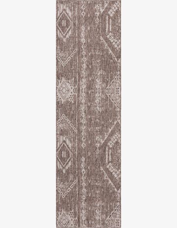 2' 7 x 12' Easy-Clean Bohemian Indoor / Outdoor Runner Rug