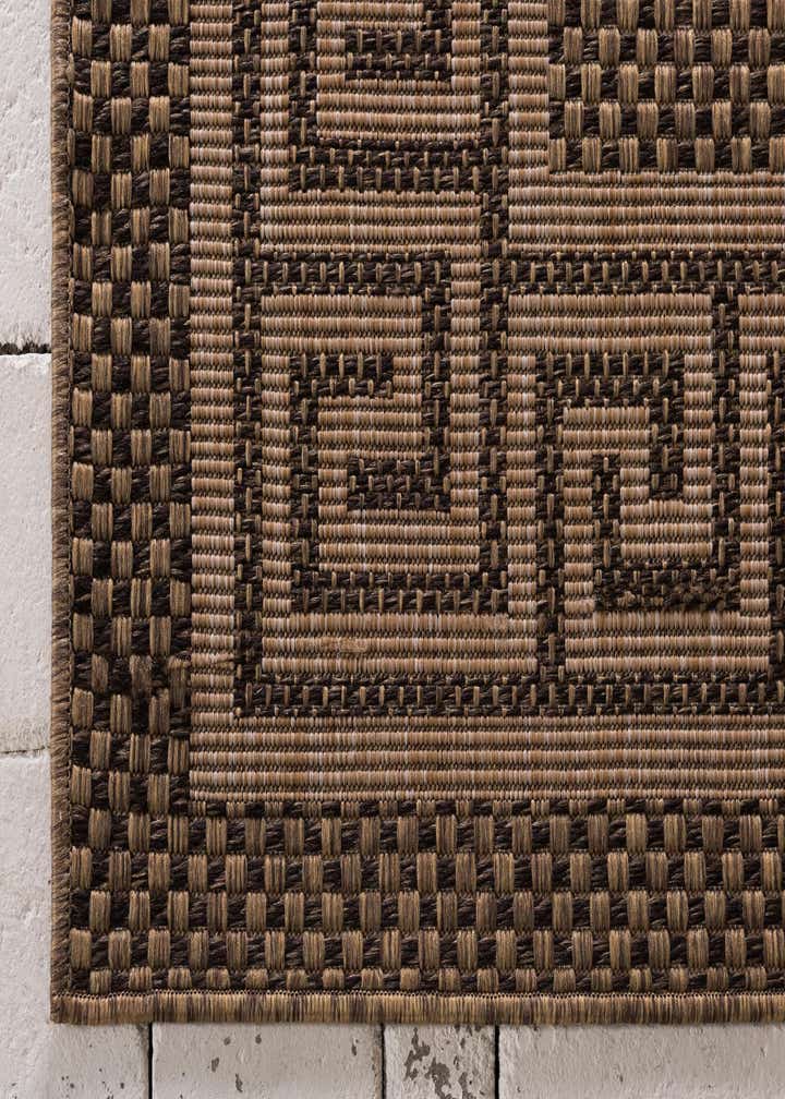 2' x 6' Easy-Clean Border Indoor / Outdoor Runner Rug