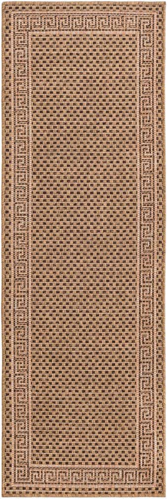 2' x 6' Easy-Clean Border Indoor / Outdoor Runner Rug