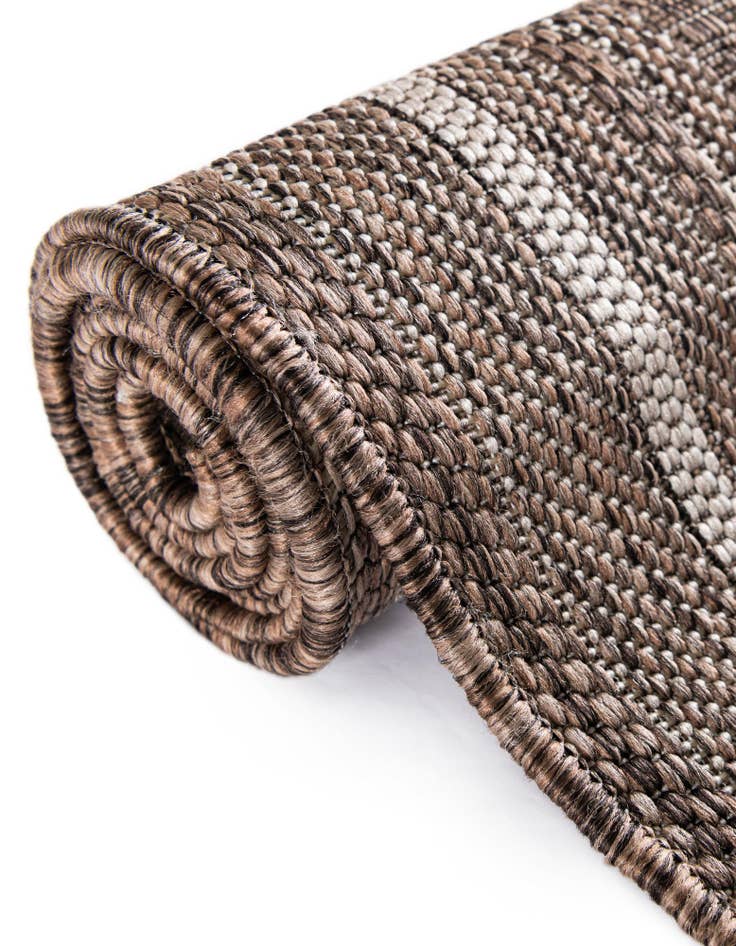 Detail image of 2' x 6'  Washable Border Indoor / Outdoor Runner Rug