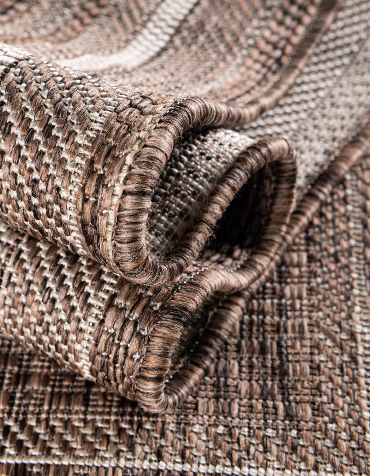 Detail image of 2' x 6'  Washable Border Indoor / Outdoor Runner Rug