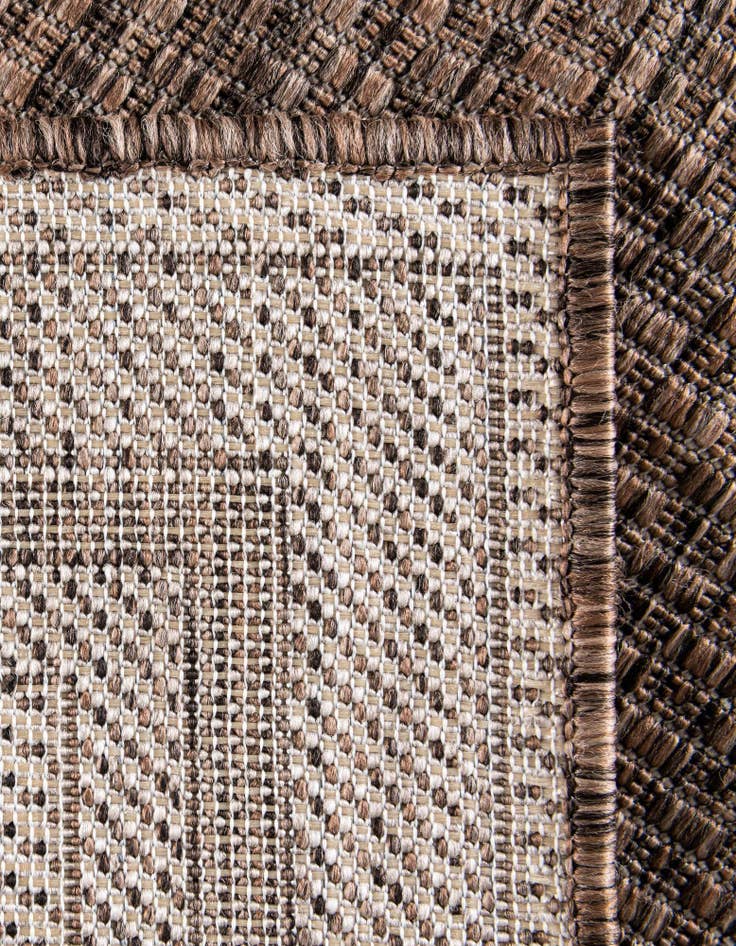 Detail image of 2' x 6'  Washable Border Indoor / Outdoor Runner Rug