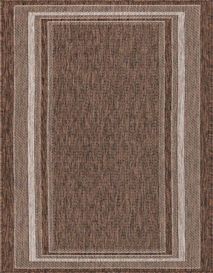 Detail image of 2' x 6' Easy-Clean Border Indoor / Outdoor Runner Rug