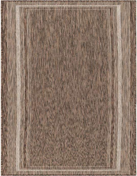 2' 7 x 10' Easy-Clean Border Indoor / Outdoor Runner Rug