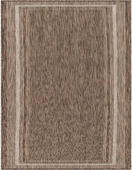 Detail image of 2' 7 x 10' Easy-Clean Border Indoor / Outdoor Runner Rug