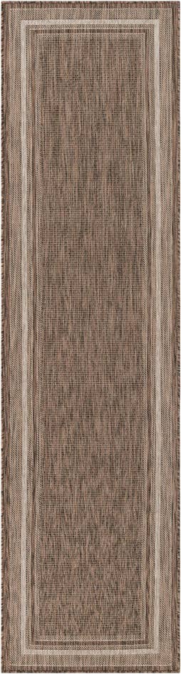 Detail image of 2' 7 x 10' Easy-Clean Border Indoor / Outdoor Runner Rug