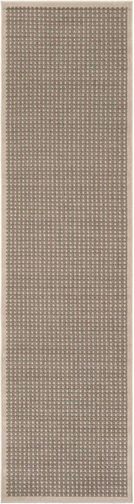 2' 7 x 10' Easy-Clean Border Indoor / Outdoor Runner Rug