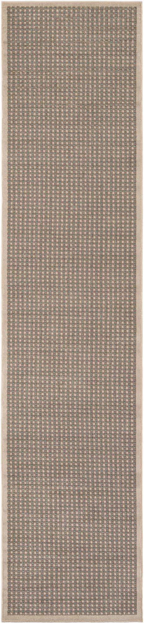 2' 7 x 12' Easy-Clean Border Indoor / Outdoor Runner Rug