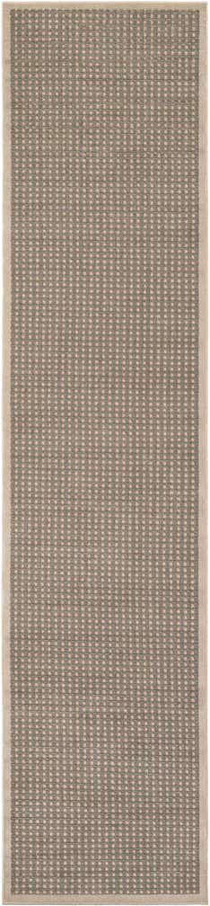 2' 7 x 12' Easy-Clean Border Indoor / Outdoor Runner Rug