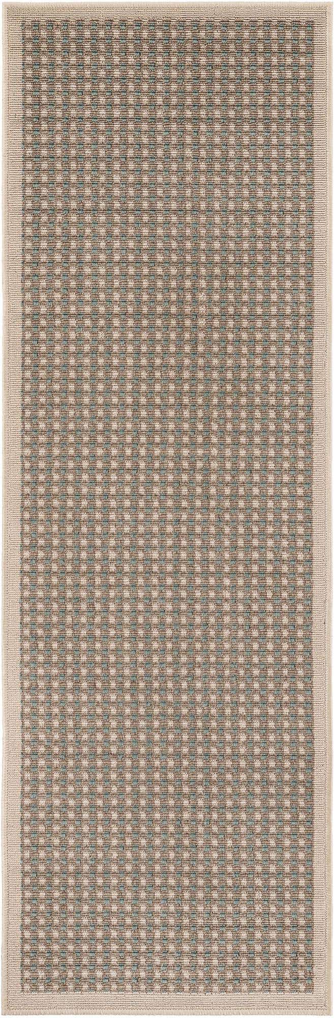 2' x 6' Easy-Clean Border Indoor / Outdoor Runner Rug