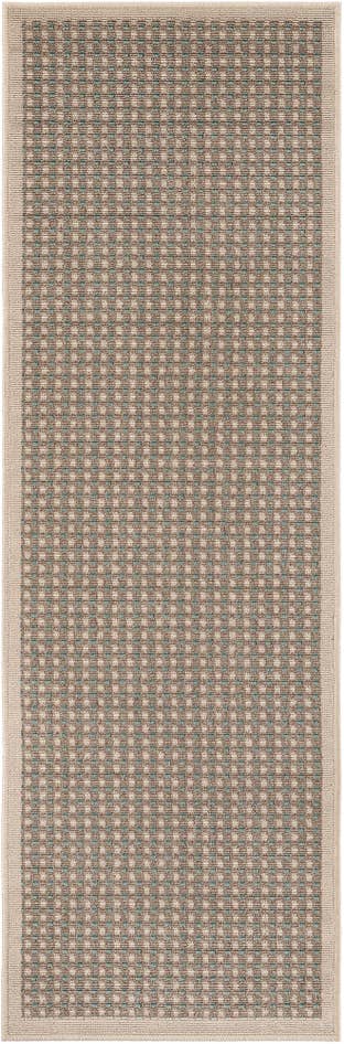 Detail image of 2' x 6' Easy-Clean Border Indoor / Outdoor Runner Rug