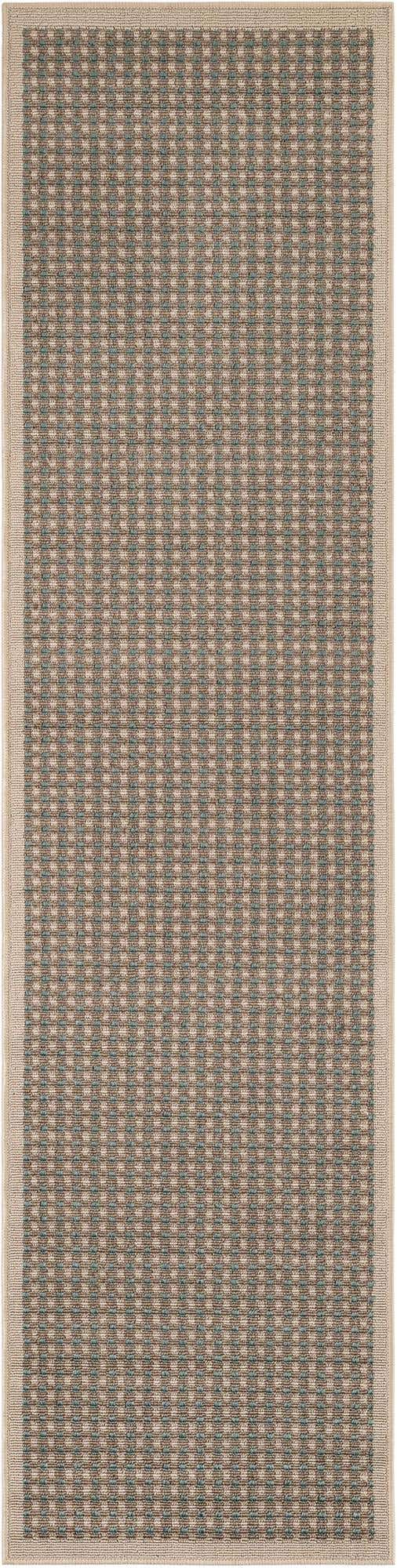 2' x 8' Easy-Clean Border Indoor / Outdoor Runner Rug