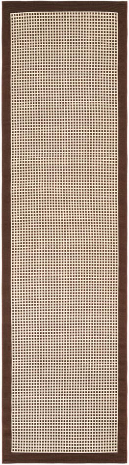 Detail image of 2' 7 x 10' Easy-Clean Border Indoor / Outdoor Runner Rug