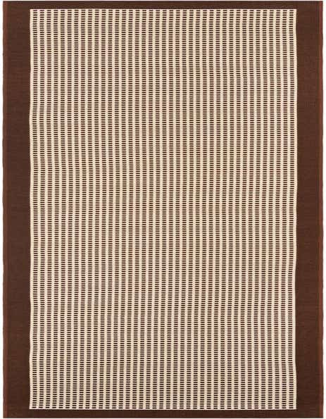 2' 7 x 12' Easy-Clean Border Indoor / Outdoor Runner Rug