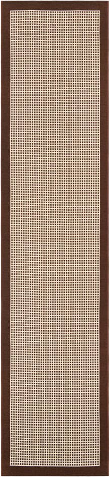Detail image of 2' 7 x 12' Easy-Clean Border Indoor / Outdoor Runner Rug