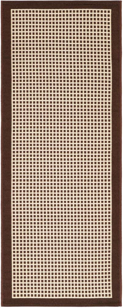 2' x 5' Easy-Clean Border Indoor / Outdoor Runner Rug