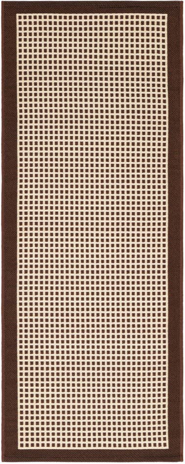 Detail image of 2' x 5' Easy-Clean Border Indoor / Outdoor Runner Rug