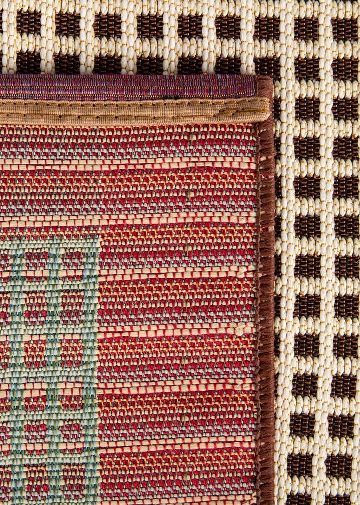 2' x 6' Easy-Clean Border Indoor / Outdoor Runner Rug