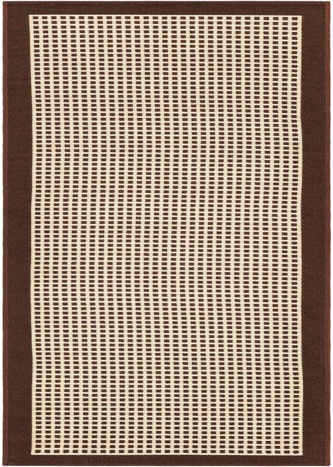 2' x 6' Easy-Clean Border Indoor / Outdoor Runner Rug