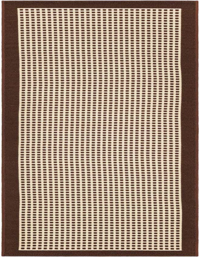 2' x 6' Easy-Clean Border Indoor / Outdoor Runner Rug
