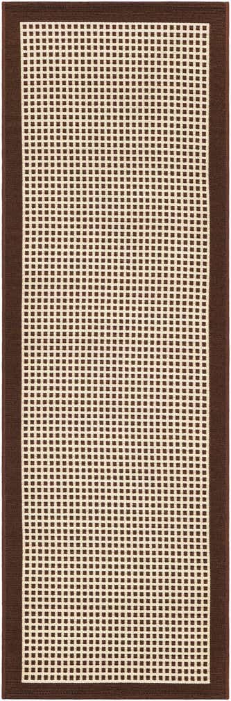 2' x 6' Easy-Clean Border Indoor / Outdoor Runner Rug