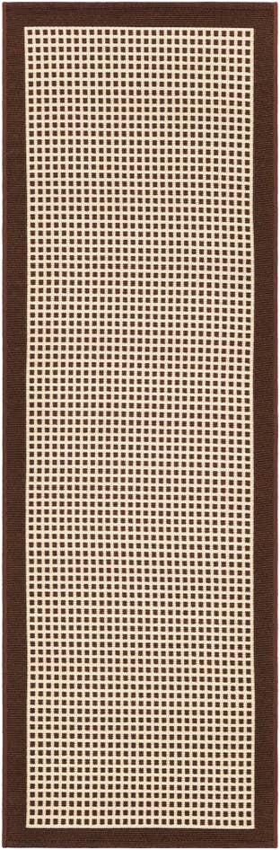 Detail image of 2' x 6' Easy-Clean Border Indoor / Outdoor Runner Rug