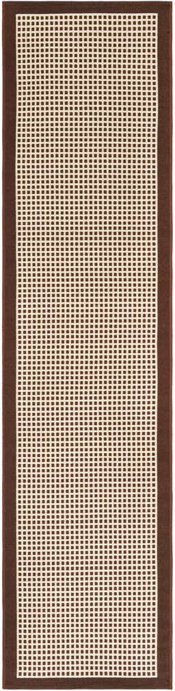 2' x 8' Easy-Clean Border Indoor / Outdoor Runner Rug