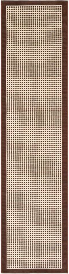 Detail image of 2' x 8' Easy-Clean Border Indoor / Outdoor Runner Rug