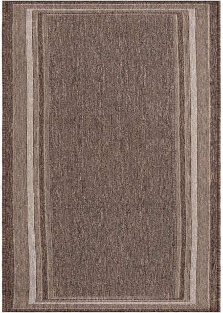 2' 7 x 12' Easy-Clean Border Indoor / Outdoor Runner Rug
