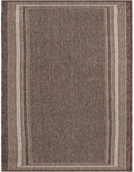 Detail image of 2' 7 x 12' Easy-Clean Border Indoor / Outdoor Runner Rug