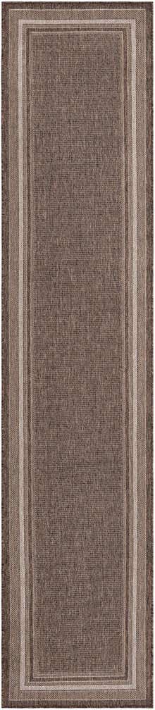 2' 7 x 12' Easy-Clean Border Indoor / Outdoor Runner Rug