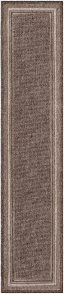 Detail image of 2' 7 x 12' Easy-Clean Border Indoor / Outdoor Runner Rug