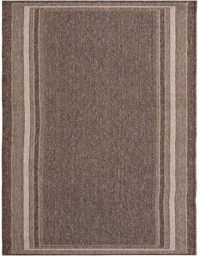 2' 7 x 14' Easy-Clean Border Indoor / Outdoor Runner Rug