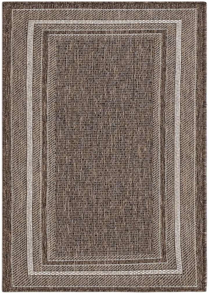 2' x 4' Easy-Clean Border Indoor / Outdoor Runner Rug