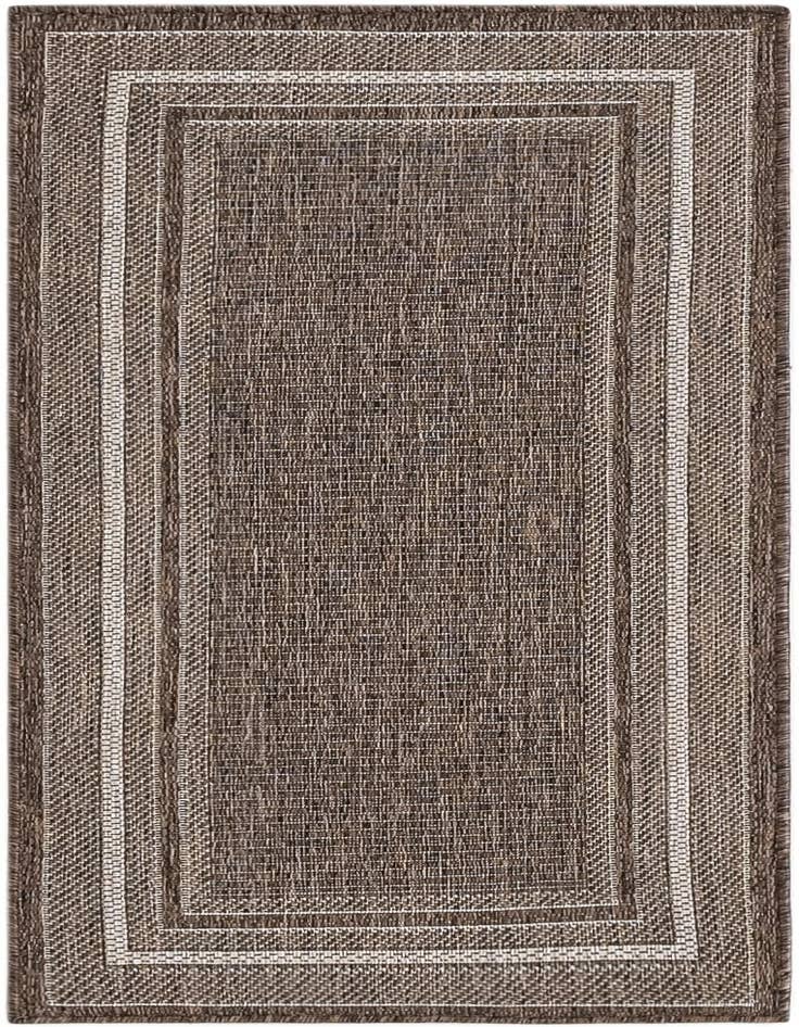 Detail image of 2' x 4' Easy-Clean Border Indoor / Outdoor Runner Rug