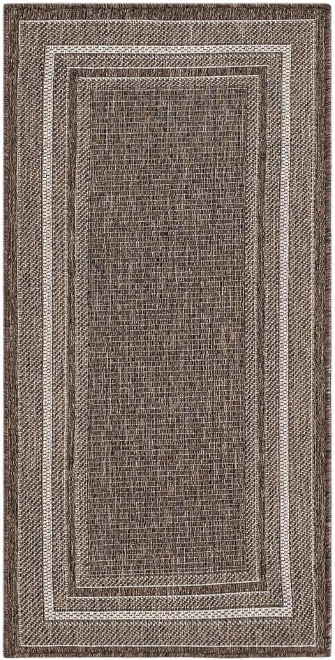Detail image of 2' x 4' Easy-Clean Border Indoor / Outdoor Runner Rug