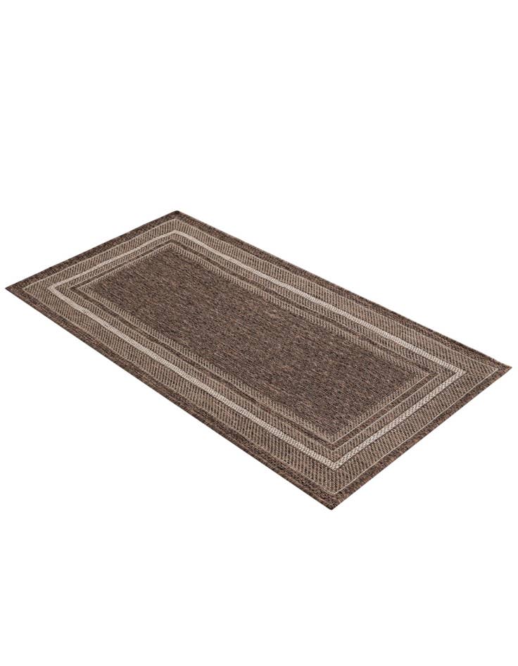 Detail image of 2' x 4'  Washable Border Indoor / Outdoor Runner Rug
