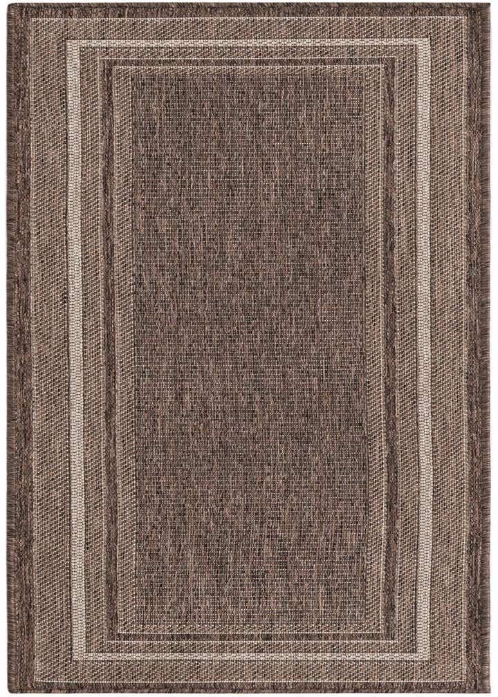 2' x 5' Easy-Clean Border Indoor / Outdoor Runner Rug