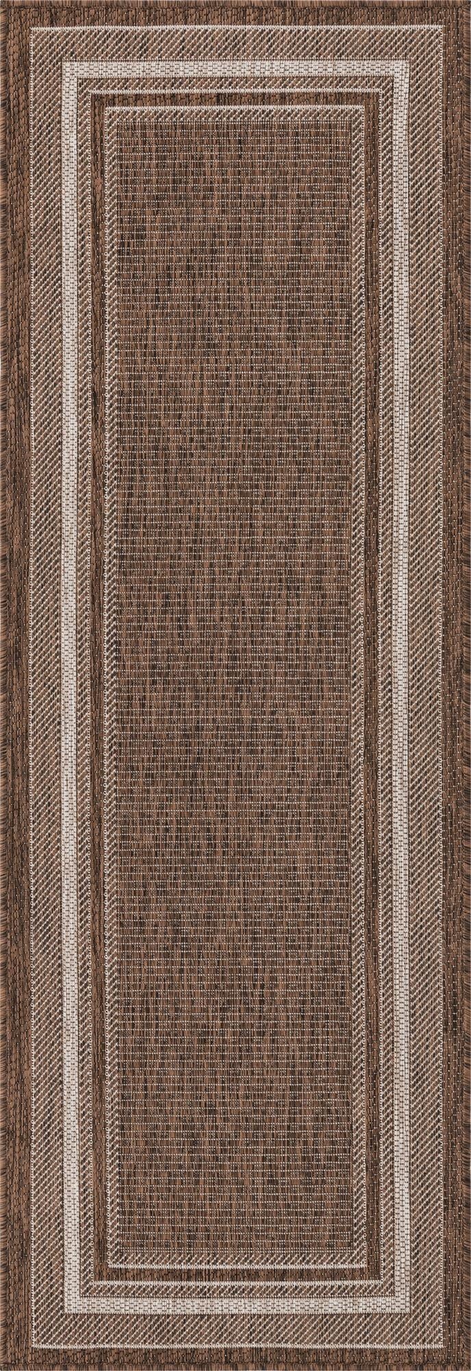 62cm x 185cm  Washable Border Indoor / Outdoor Runner Rug