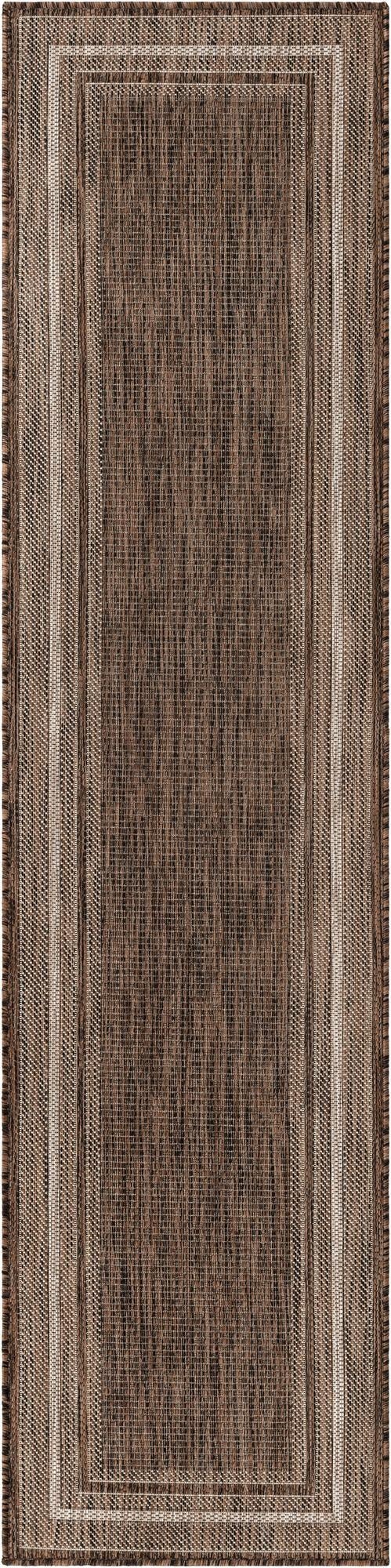 2' x 8'  Washable Border Indoor / Outdoor Runner Rug