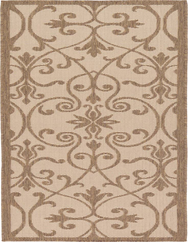 Detail image of 2' 2 x 6' Easy-Clean Botanical Indoor / Outdoor Runner Rug