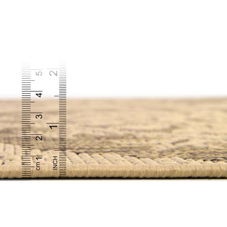 Detail image of 2' 2 x 6' Easy-Clean Botanical Indoor / Outdoor Runner Rug