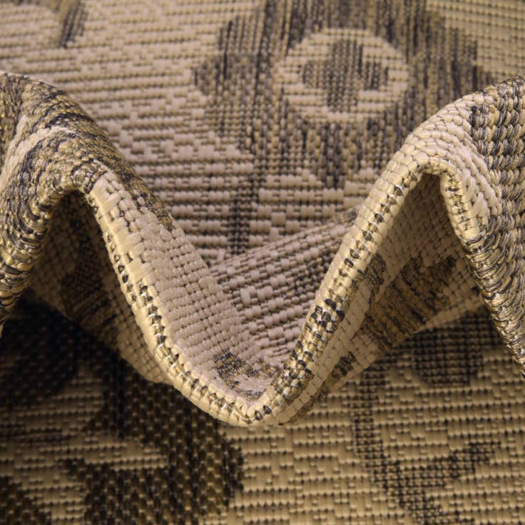 Detail image of 2' 2 x 6' Easy-Clean Botanical Indoor / Outdoor Runner Rug