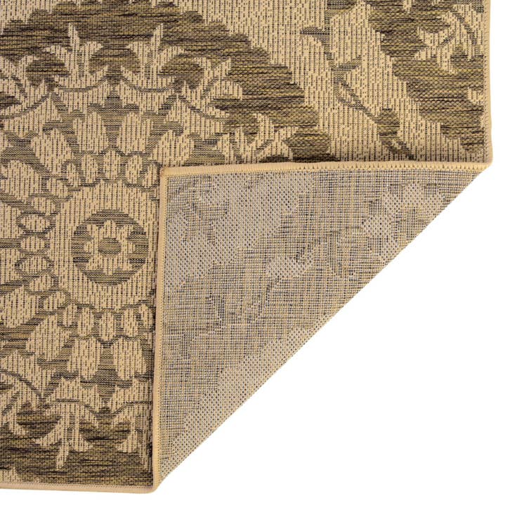 Detail image of 2' 2 x 6' Easy-Clean Botanical Indoor / Outdoor Runner Rug