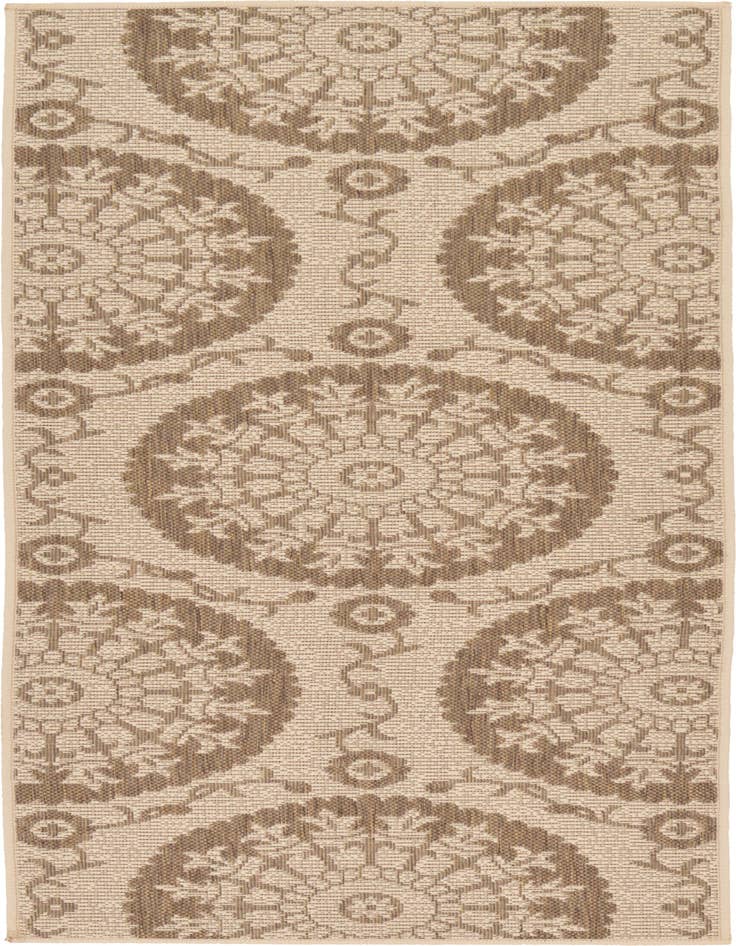 Detail image of 2' 2 x 6' Easy-Clean Botanical Indoor / Outdoor Runner Rug